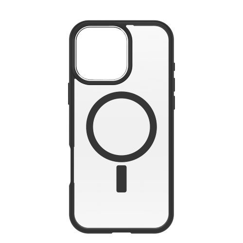 OtterBox iPhone React MagSafe Case for iPhone 16 Pro/16 Pro MAX - Clear/Black [V] - كفر حماية عالية - ماغ سيف