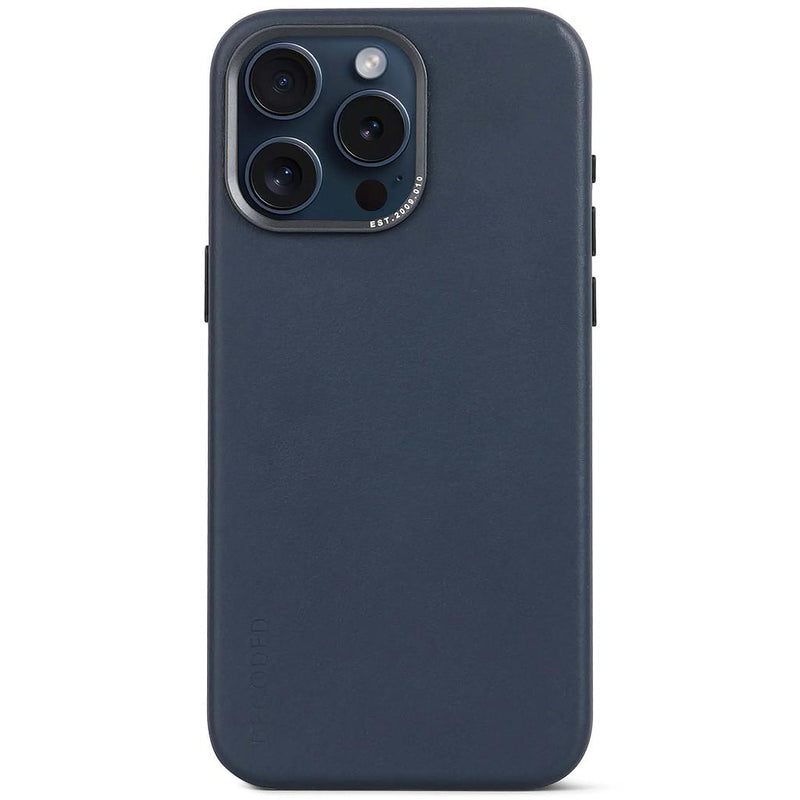 Decoded iPhone 15 Pro 15 Pro Max Leather Magsafe Case - True Navy [V] - كفر ايفون 15برو/15برو ماكس - جلد - ماغ سيف