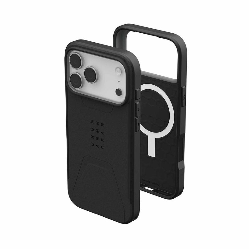 UAG iPhone 17 Pro/ 17 Pro Max Civilian Magsafe Case - black [V] - كفر حماية عالية - ايفون 17 برو / 17 بروماكس - ماغ سيف