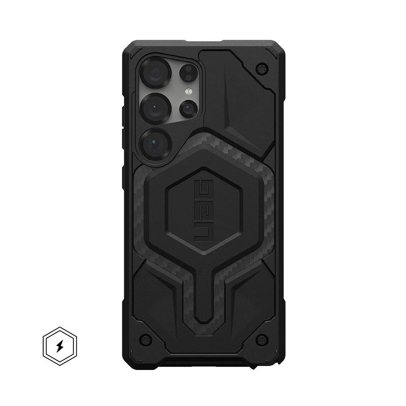 UAG Samsung Galaxy S25 Ultra Monarch Pro Case - Carbon Fiber [V] -  S25 كفر جلاجسي  - حماية عالية - ماغ سيف - سامسونج ألتر