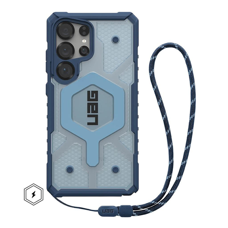 UAG Samsung Galaxy S25 Ultra Pathfinder Lanyard MagSafe Case - Blues [V] -  S25 كفر جلاجسي  - حماية عالية - ماغ سيف - مع خيط علاقه - سامسونج ألتر