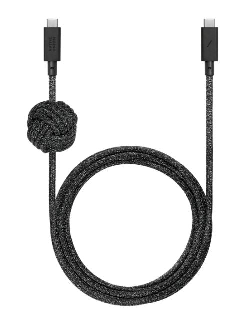 Native Union Cable-C To C 3M Anchor - Black - سلك شحن تايب سي - نيتف يونيون - مقاوم للقطع - 3 متر - كفالة 12 شهر