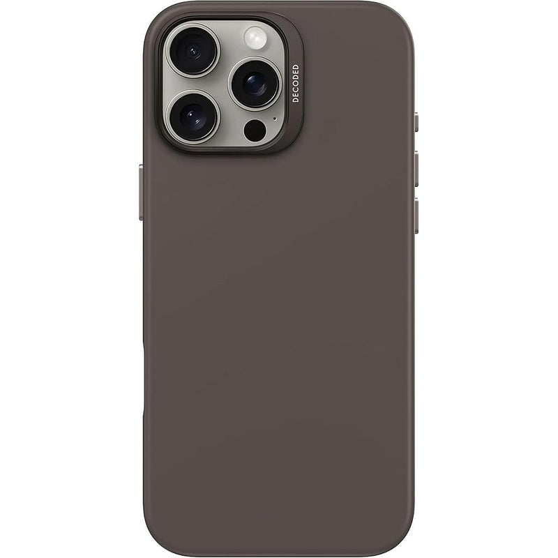 Decoded AntiMicrobial Silicone Case for iPhone 16 Pro/16 Pro MAX - Black [V] - كفر حماية عالية - سيليكون - ماغ سيف