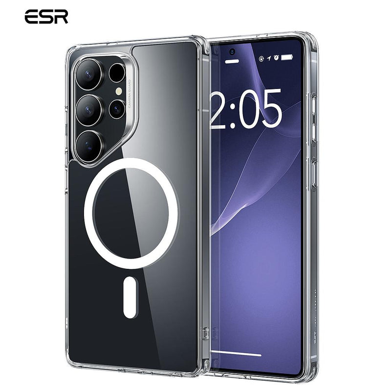 ESR Samsung S25 Ultra Classic Hybrid Magnetic Case (HaloLock) - Clear [V] -  S25 كفر جلاجسي  - حماية عالية - ماغ سيف - شفاف - سامسونج ألتر