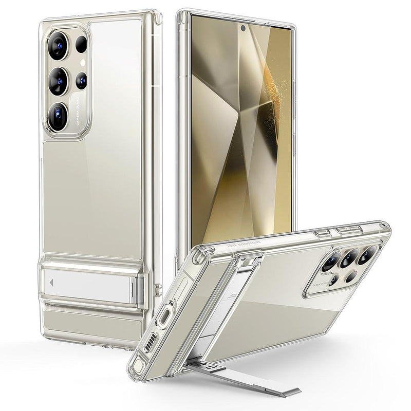 ESR Samsung Galaxy S24 Ultra Air Shield Boost Metal Kickstand+Hard PC Back + Flexible Bumper Protective Case - [V] -  S24 كفر جلاجسي  - حماية عالية - ستاند بالطول والعرض - سامسونج ألتر