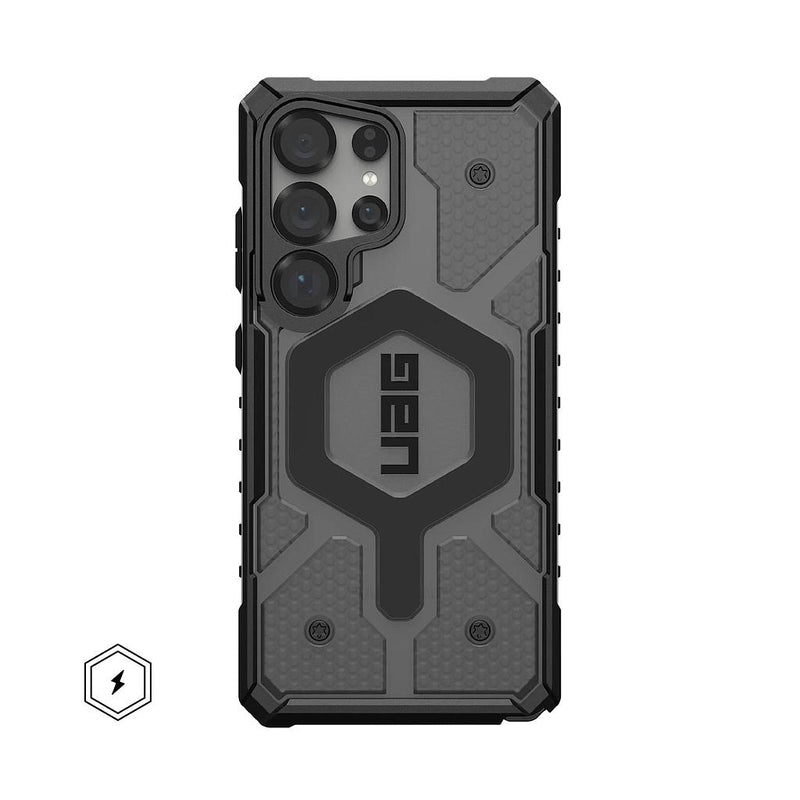 UAG Samsung Galaxy S25 Ultra Pathfinder Clear MagSafe Case - Ash [V] -  S25 كفر جلاجسي  - حماية عالية - ماغ سيف - سامسونج ألتر