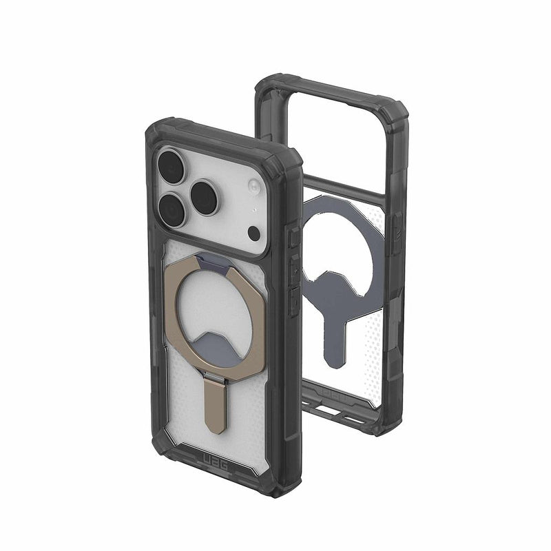 UAG iPhone 17 Pro/ 17 Pro Max Plasma XTE Magsafe Case - Ash/Titanium [V] - كفر حماية عالية - ايفون 17 برو / 17 بروماكس - ستاند بالطول والعرض - ماغ سيف