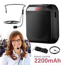 Portable Voice Amplifier Megaphone Mini Audio Speaker With Microphone Rechargeable Ultralight Loudspeaker [H] - سبيكر مكبر صوت - بلوتوث + ميكروفون - كفالة 12 شهر