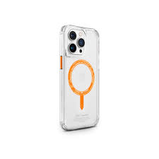 SkinArma Saido MagSafe Case for iPhone 15/15 Plus/15 Pro/15 Pro MAX - Orange -  سكين أرما كفر - ماغ سيف - شفاف