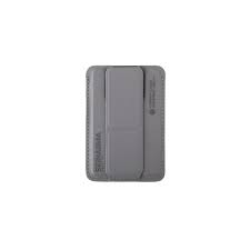 SkinArma Kado Mag-Charge Card Holder With Grip Stand - Gray / Gray - مسكة مغناطيس - ماق سيف - وستاند جانبي ورأسي ومحفظة للبطاقات - سكين ارما