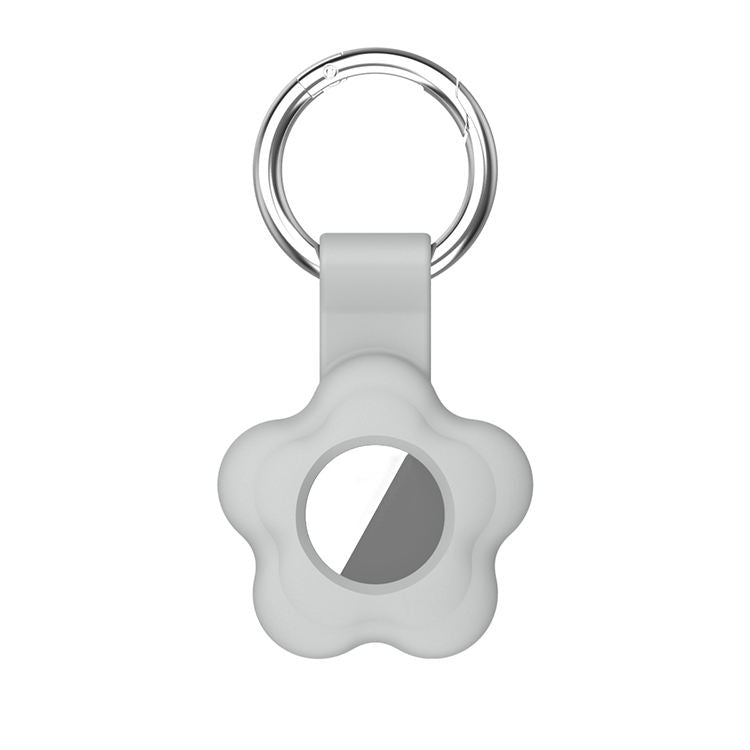 Apple Airtag Keychain Silicone Case - Gray - كفر ميدالية ابل ايرتاغ