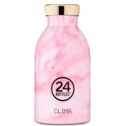 24Bottles Clima 330ml - Pink Marble [F] - مطارة حافظة للحرارة