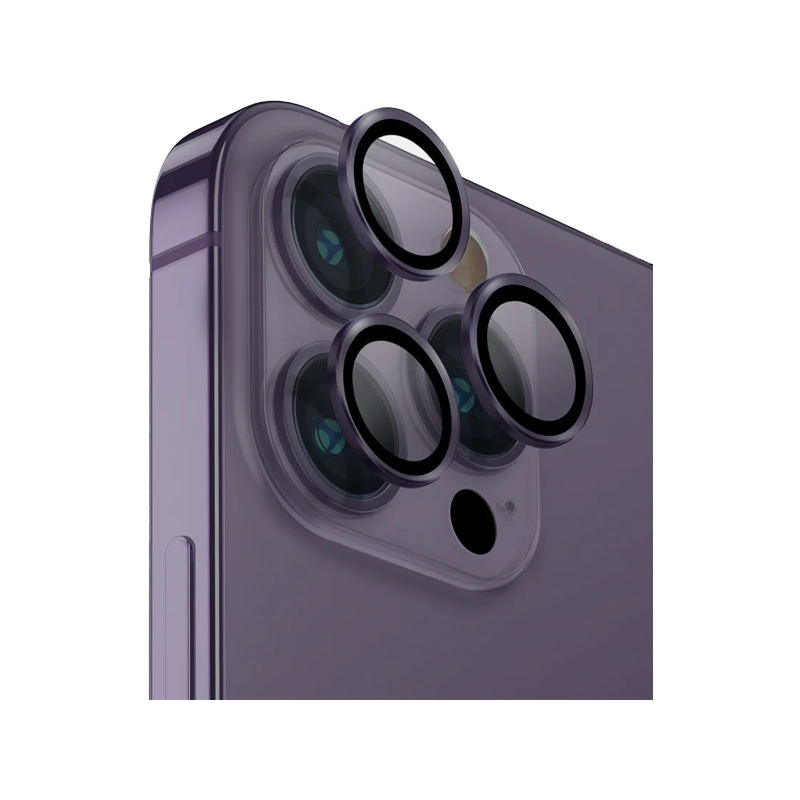 Uniq Optix Camera Lens Protector For iPhone 14/14 Plus/14 Pro/14 Pro Max - Purple - حماية لعدسة كاميرا الهاتف