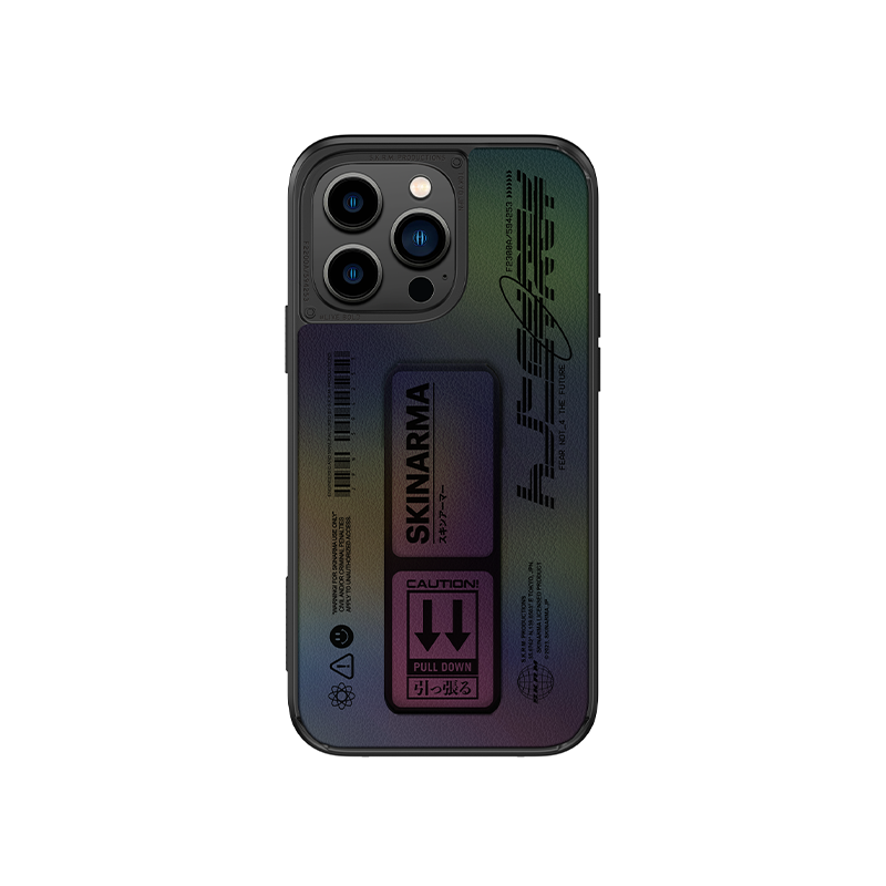 SkinArma Kira Kobai Case for iPhone 14/14 Plus/14 Pro/14Pro Max - Hologram - كفر حماية عالية مع مغناطيس للسيارة ومسكة ستاند