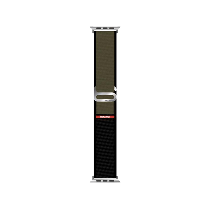 SkinArma Kobu Watch Strap for Apple Watch 49/45/44/42mm - Olive Green/Black