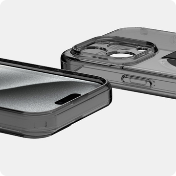 Itskins Avana Grip-It Series Case Compatible With  Magsafe For iPhone 16 Pro /Pro Max - Black - كفر حماية عالية - ماغ سيف +مسكة شريطية - شفاف