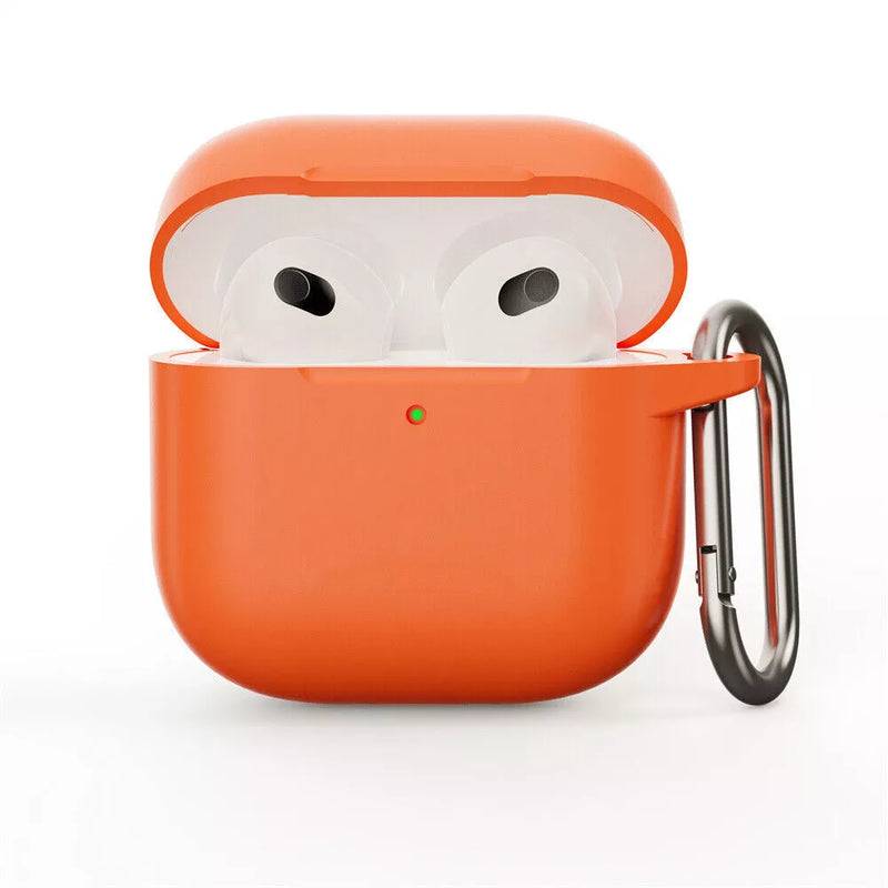 Clip AirPods 4 - 2024 Silicon Case - Orange - كفر حماية - سماعة ابل ايربودز 4 - 2024