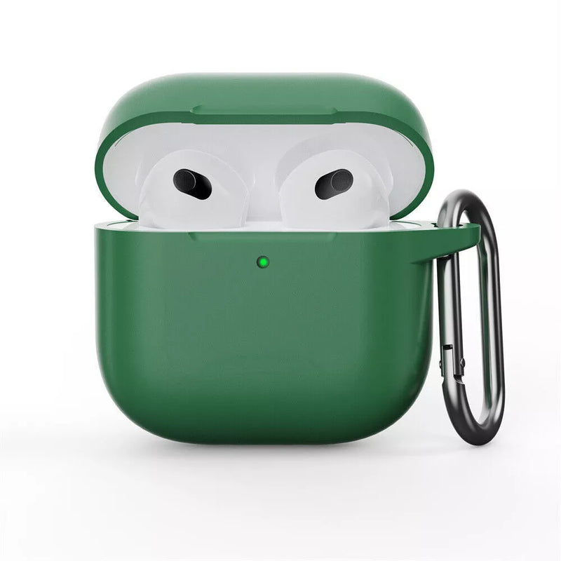 Clip AirPods 4 - 2024 Silicon Case - Pine Needle Green - كفر حماية - سماعة ابل ايربودز 4 - 2024