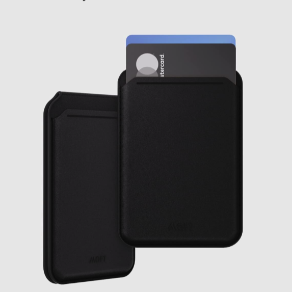 MOFT Snap Flash Wallet Stand Black [B] - موفت - ستاند جانبي ورأسي ومحفظة للبطاقات - ماغ سيف