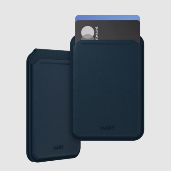 MOFT Snap Flash Wallet Stand Deeb Blue [B] - موفت - ستاند جانبي ورأسي ومحفظة للبطاقات - ماغ سيف