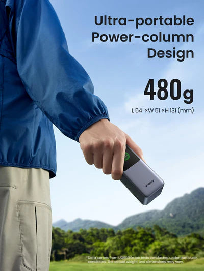 UGREEN Nexode Power Bank 20000mAh 130W [B] - بطارية متنقلة - يوجرين - سعة 20000 آلاف ملي امبير - شاشة رقمية - سلك شحن تايب سي - قوة 130 واط - كفالة 12 شهر