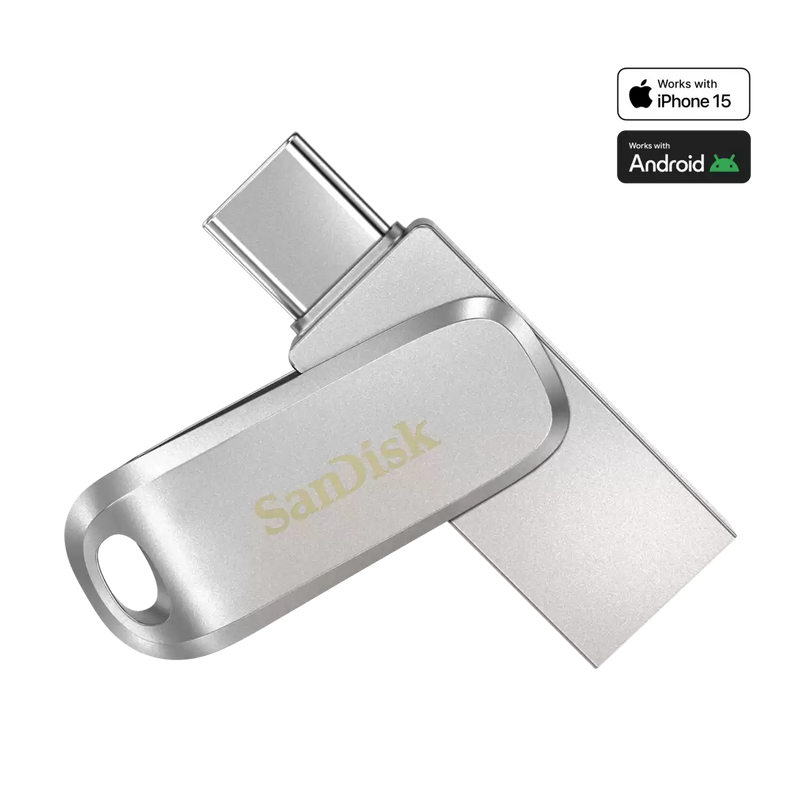 SanDisk iXpand Flash Drive USB-C - فلاش ميموري - سان ديسك - تايب سي - لاجهزة الايباد برو، الهواوي، والسامسونغ