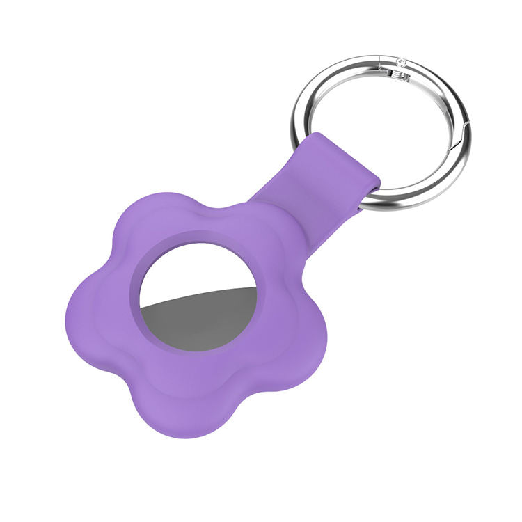 Apple Airtag Keychain Silicone Case - Purple - كفر ميدالية ابل ايرتاغ