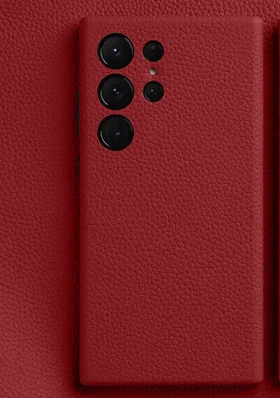 Melkco Origin Series Premium Leather Regal Snap Magsafe Cover for Samsung S24 ULTRA - Red [A] - كفر سامسونج  - حماية عالية - احمر