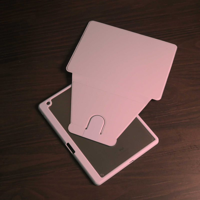 WiWu Waltz Rotative iPad Case - Pink -  كفر ايباد حماية عالية - مع مكان للقلم - ووضعيتين للاستاند بالطول والعرض