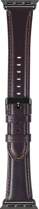 WiWu Leather Watchband For Apple Watch - Coffee Brown - سير ساعة ابل
