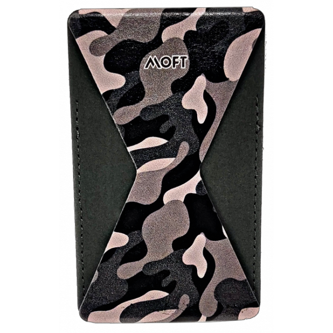 MOFT X Phone Stand & Card Holder (Camo Steel) - مسكة وستاند ومحفظة للبطاقات ومغناطيس لاستاند السيارة - موفت