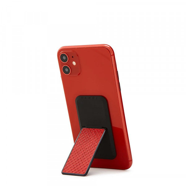 HANDL Stick - Snake Skin Red - مسكة وستاند رأسي وجانبي - جلد الثعبان - احمر