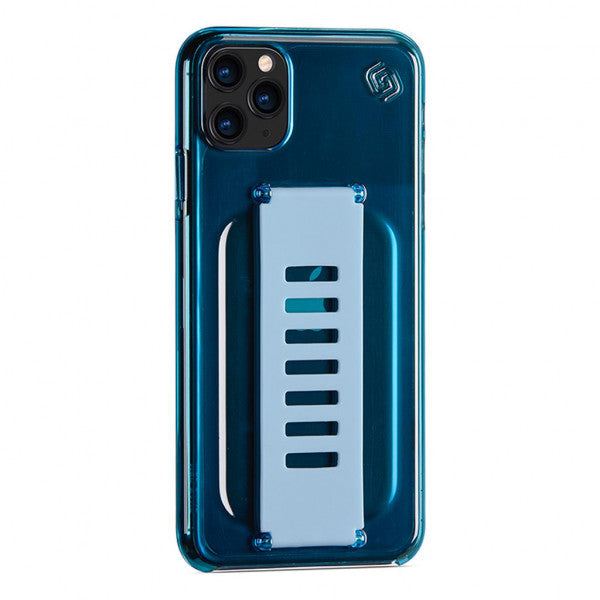 Grip2u Slim Cover - Neon Blue [C] - كفر حماية - جريب 2 يو - مع مسكة شريطة