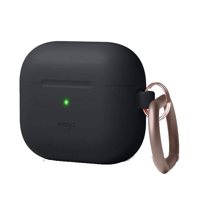 Elago Hang Case for Apple AirPods 3 - Black - كفر سماعة ابل ايربودز 3- ايلاقو - مع ميدالية علاقة