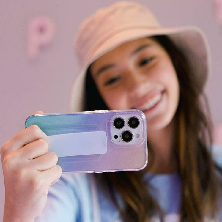 Viva Madrid Loope Clear Case With Air Pockets Case / Extra Grip - Ombre - كفر حماية مع مسكة شريطة - فيفا مدريد - مع مسكة شريطة اضافية