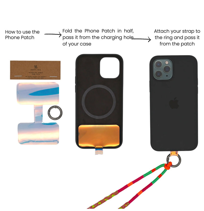 Happy-Nes - The Original Phone Strap - Samba Strap - With or Without Case - خيط علاقة - صناعة يدوية تركية - يمكنكم اختيار مع كفر او بدون كفر فقط خيط علاقة
