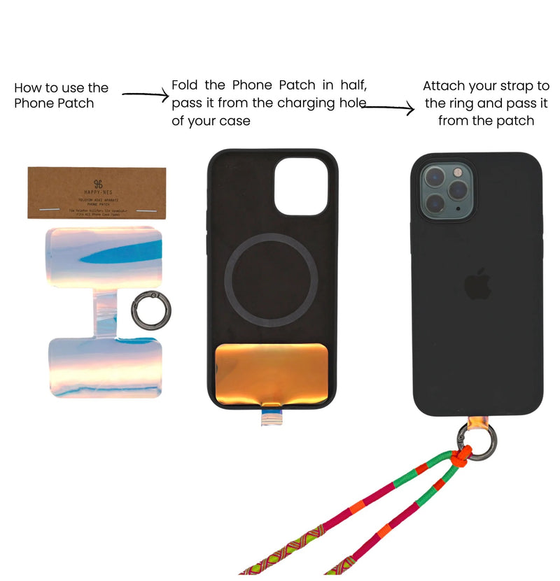 Happy-Nes - The Original Phone Strap - Carumba Strap - With or Without Case - خيط علاقة - صناعة يدوية تركية - يمكنكم اختيار مع كفر او بدون كفر فقط خيط علاقة