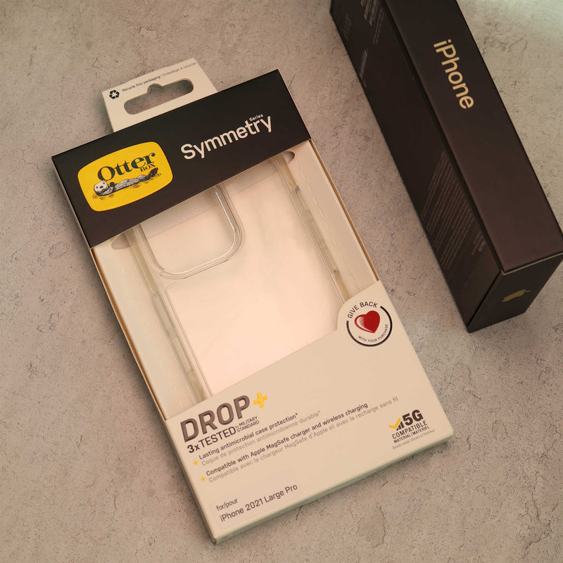 OtterBox Symmetry Clear Case - iPhone 13/13 Pro/13 Pro MAX - كفر حماية عالية - اوتربوكس - مقاوم للصدمات من ارتفاع 3 متر