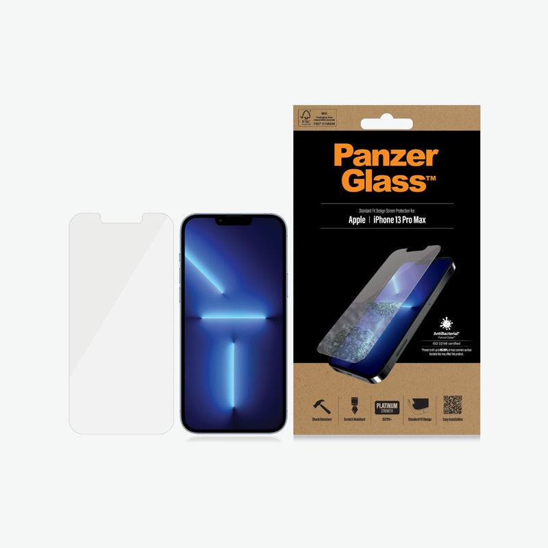 PanzerGlass for iPhone 13 Pro MAX/iPhone 14 Plus - Clear - حماية شاشة شفافة عالية الجودة - بانزر جلاس