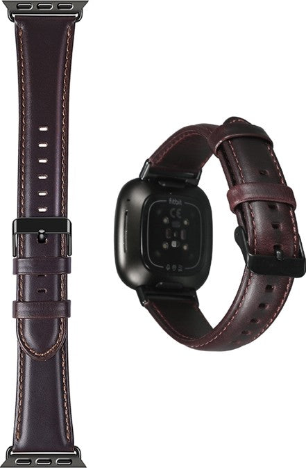 WiWu Leather Watchband For Apple Watch - Coffee Brown - سير ساعة ابل