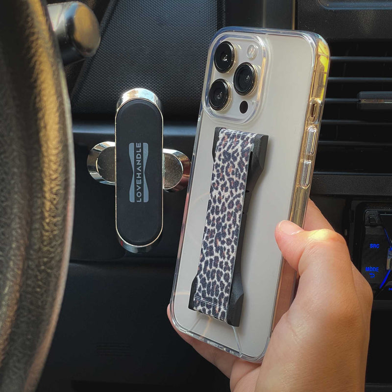 Love Handle Phone Grip - Pro - Leopard - مسكة وستاند ومغناطيس - لوف هاندل الامريكية