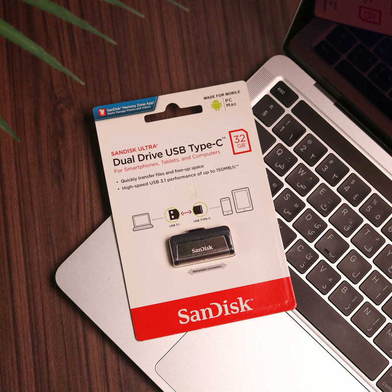 SanDisk iXpand Flash Drive USB-C - فلاش ميموري - سان ديسك - تايب سي - لاجهزة الايباد برو، الهواوي، والسامسونغ