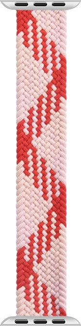 WiWu Braided Solo Loop Watchband For Apple Watch - Pink Red - سير ساعة ابل