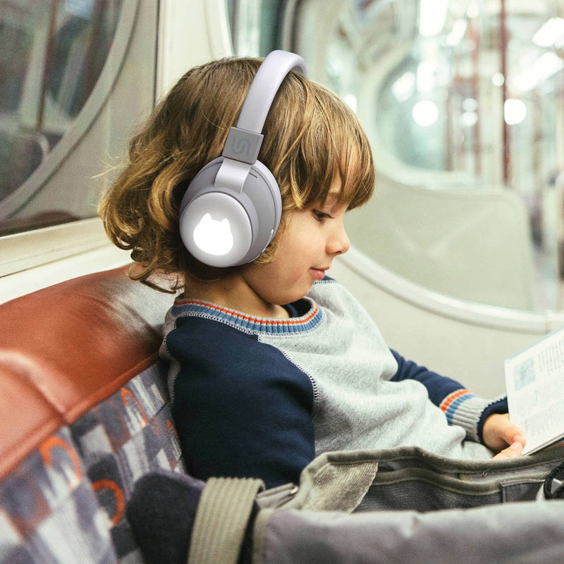 Soundtec By Porodo Kids Wireless Headphone - White Cat - سماعة رأس بلوتوث - بورودو - كفالة 24 شهر