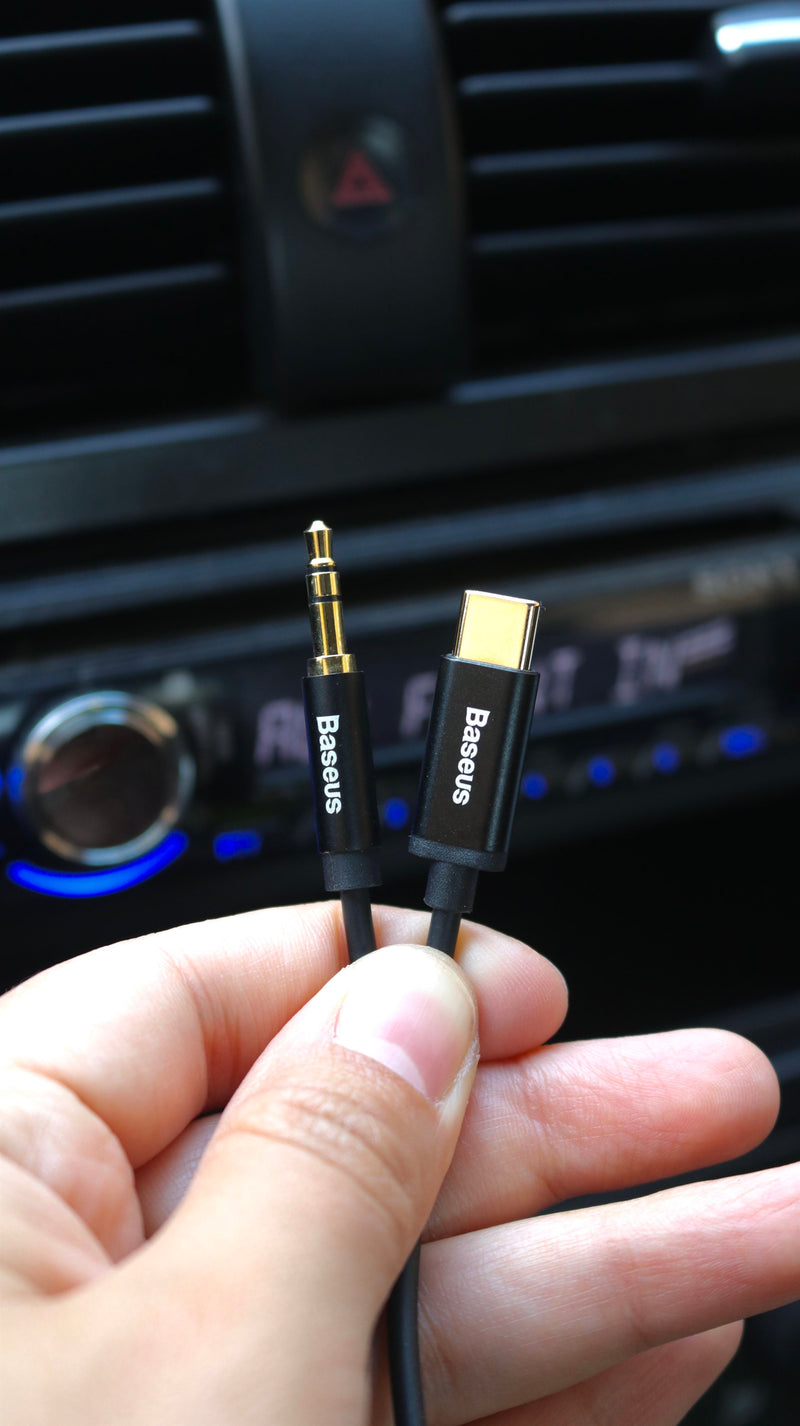 Baseus USB-C male To 3.5 male Audio Cable (AUX) - وصلة صوت تايب سي - بيسوس
