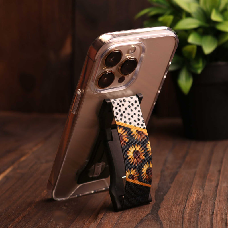 Love Handle Phone Grip - Pro - Sunflower Chic - مسكة وستاند ومغناطيس - لوف هاندل الامريكية