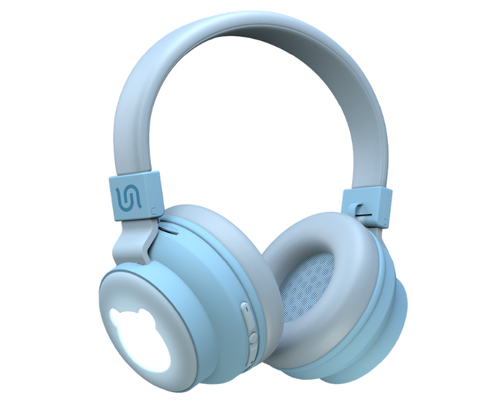 Soundtec By Porodo Kids Wireless Headphone - Blue Bear - سماعة رأس بلوتوث - بورودو - كفالة 24 شهر