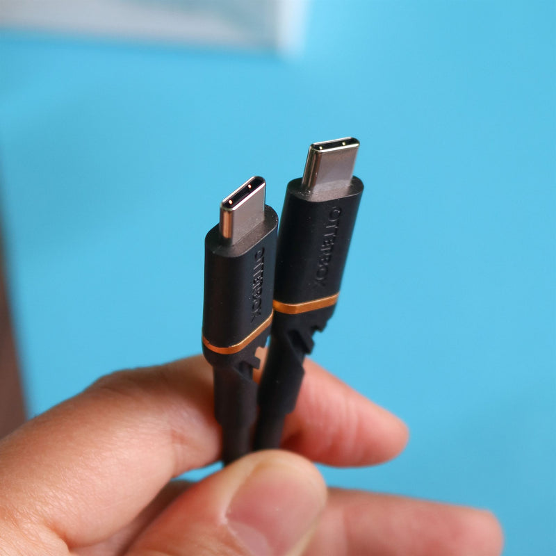 OtterBox USB-C to USB-C Cable - Standard - 3M - Black - سلك شحن - تايب سي - اوتربوكس - عالي الجودة مقاوم للقطع - كفالة 18 شهر