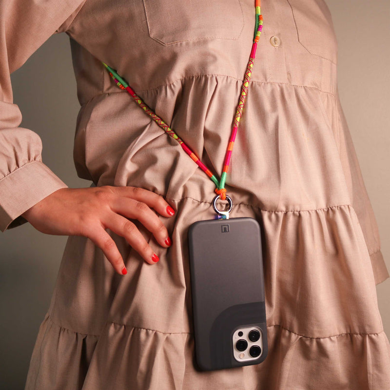 Happy-Nes - Easy Phone Strap - Island Adjustable Strap - With or Without Case - خيط علاقة - صناعة يدوية تركية - يمكنكم اختيار مع كفر او بدون كفر فقط خيط علاقة