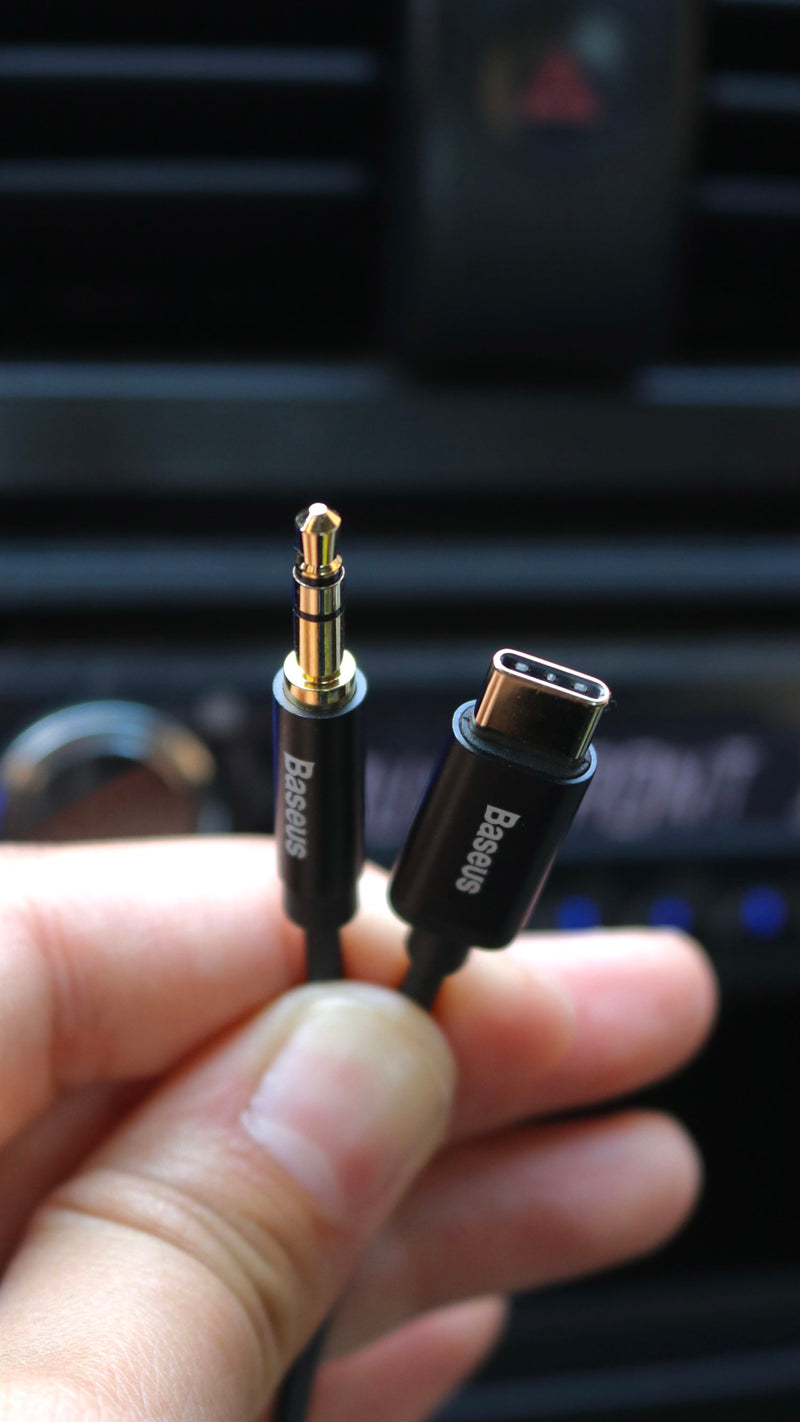 Baseus USB-C male To 3.5 male Audio Cable (AUX) - وصلة صوت تايب سي - بيسوس